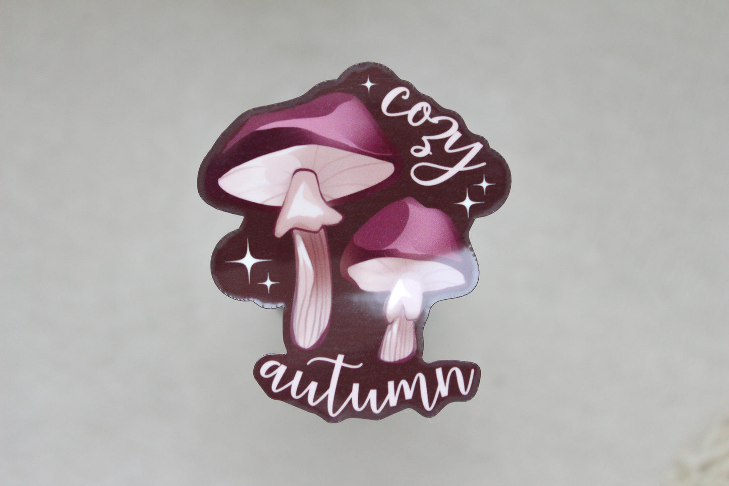 Cozy Autumn Mushrooms Sticker Flake