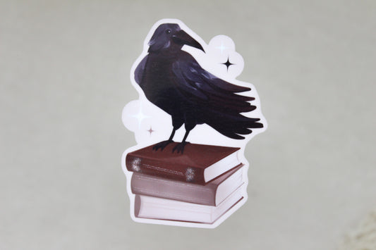 The Raven Dark Academia Sticker Flake