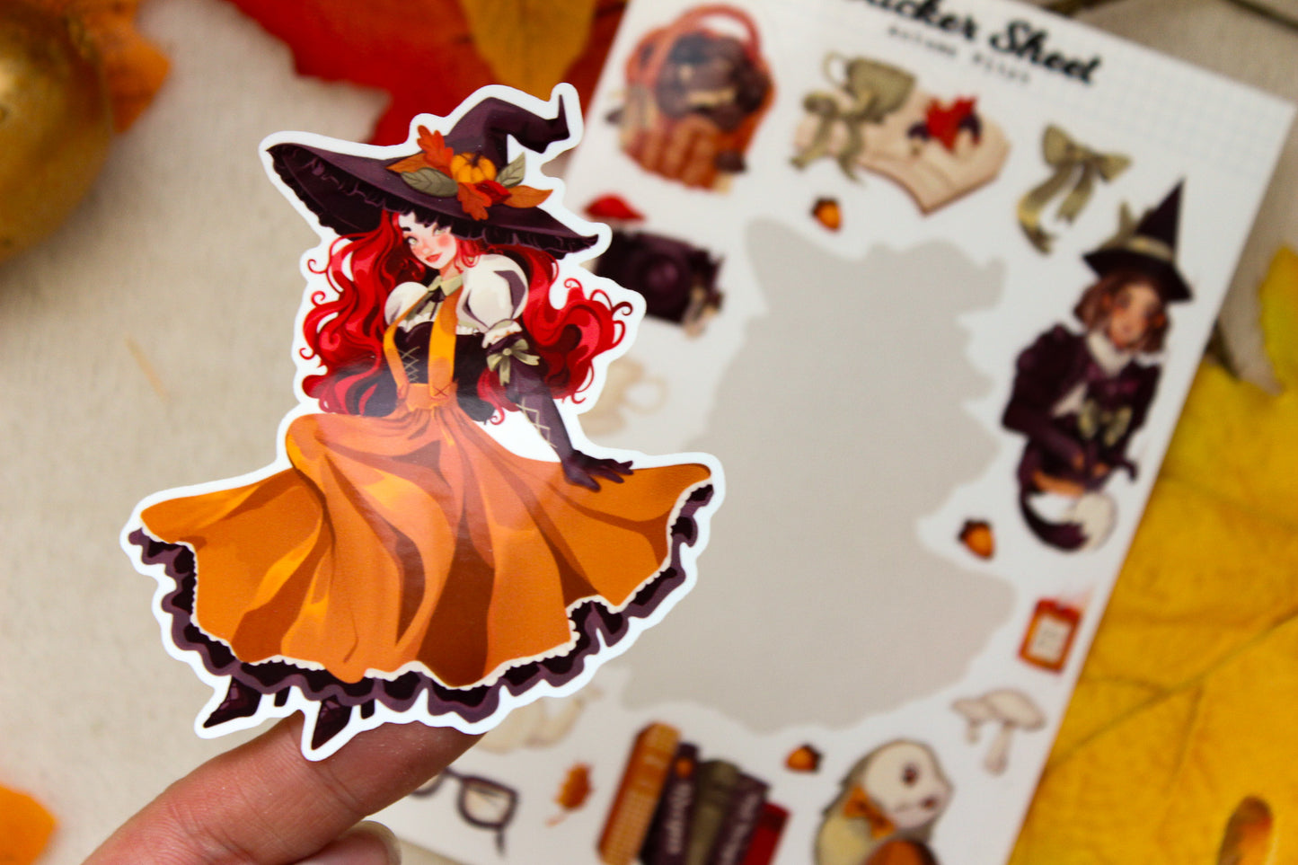 Autumn Witch Sticker Sheet