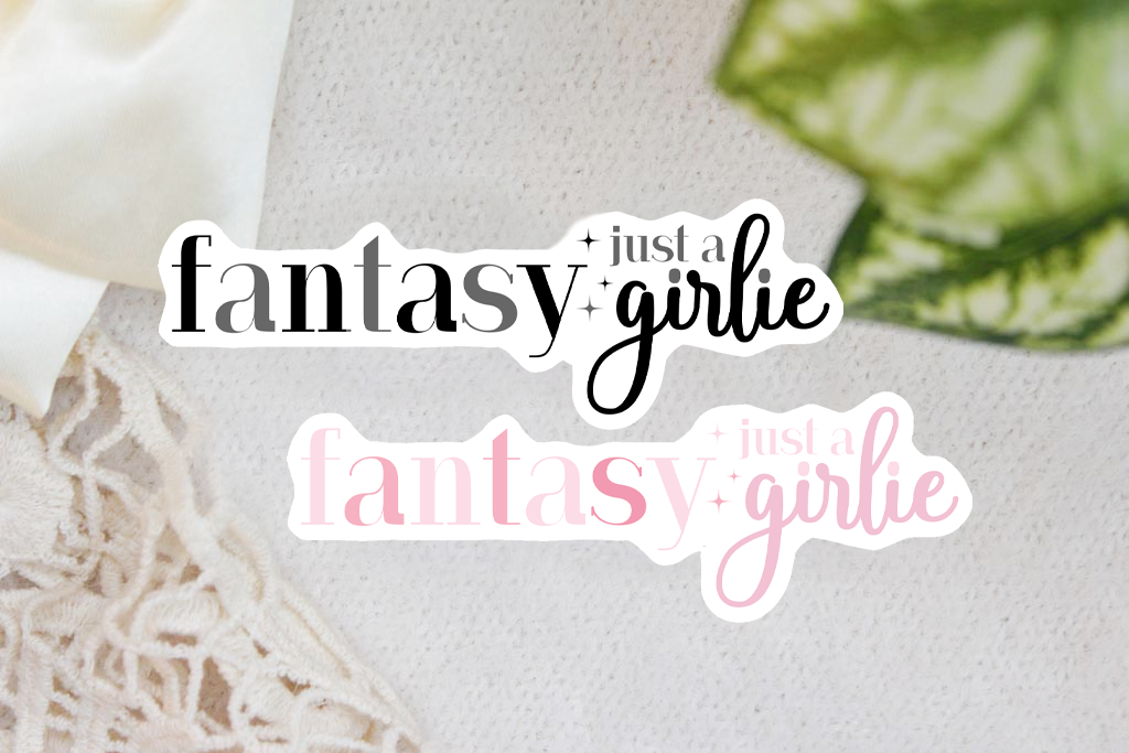 Fantasy Girlie Sticker Flake