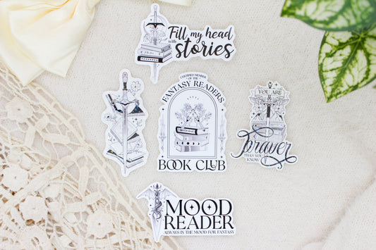 Fantasy Reader Sticker Pack