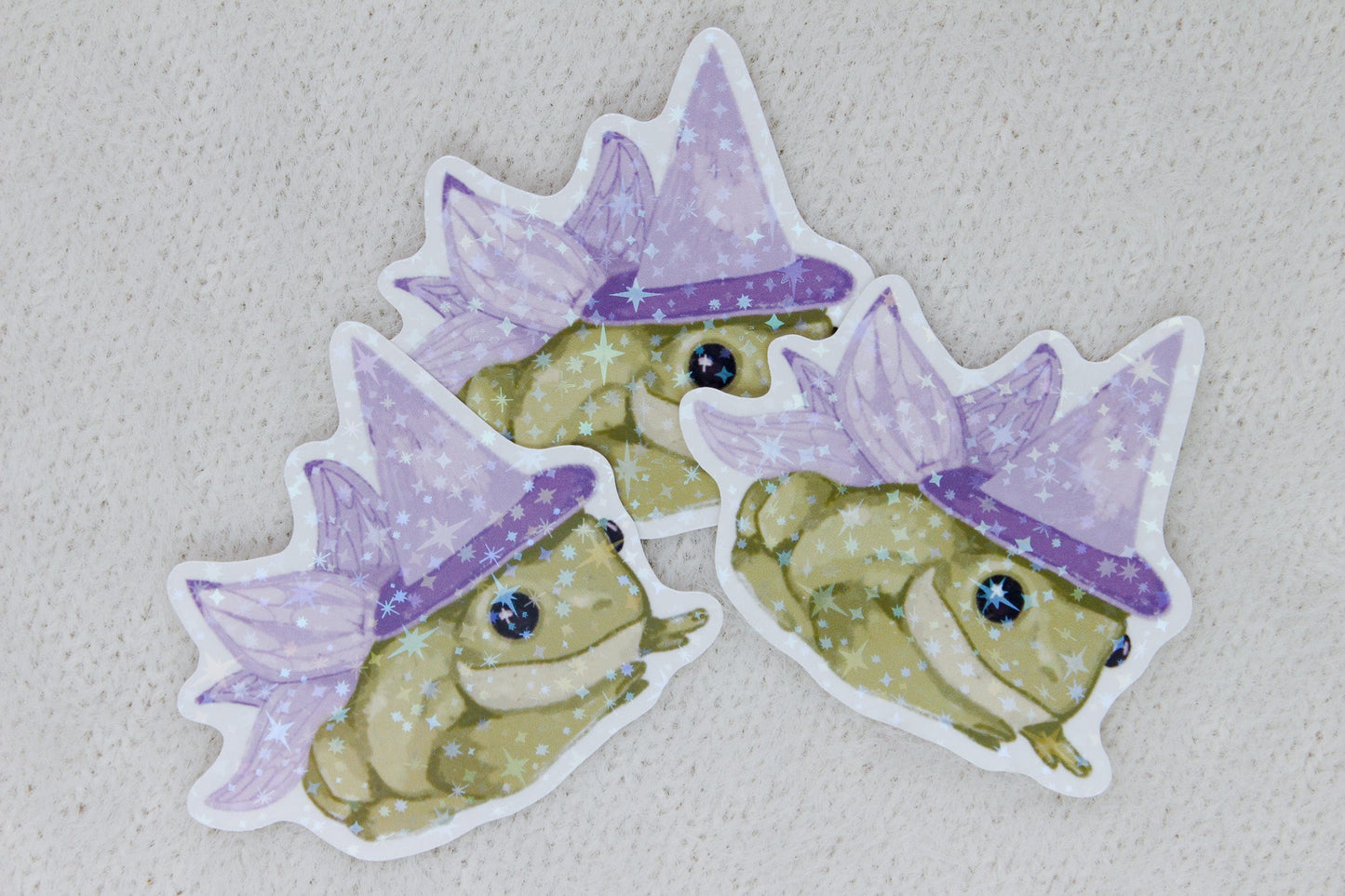 Frog Wizard Holographic  Sticker Flake