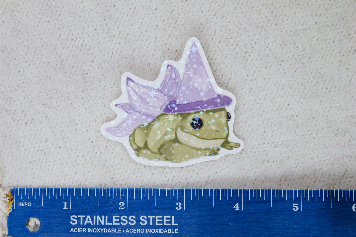 Frog Wizard Holographic  Sticker Flake