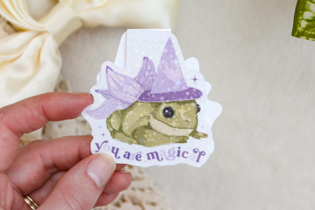 Frog Wizard You are Magical Magnetic Bookmark