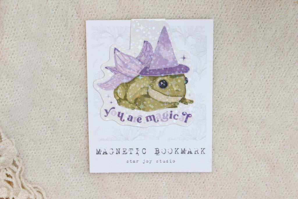 Frog Wizard You are Magical Magnetic Bookmark