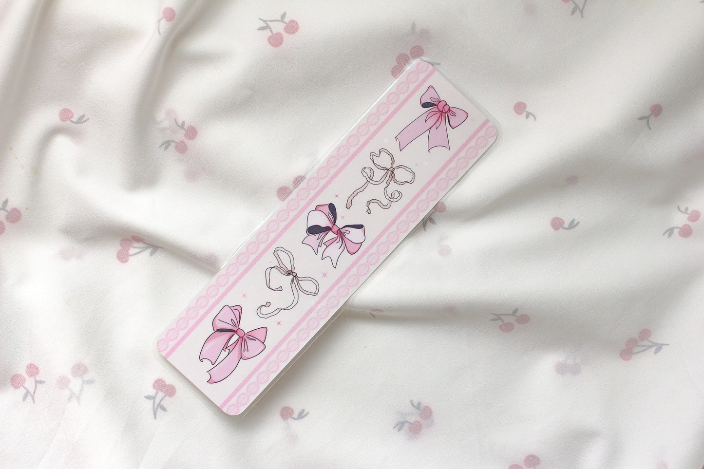 Coquette Bows Laminated Bookmark