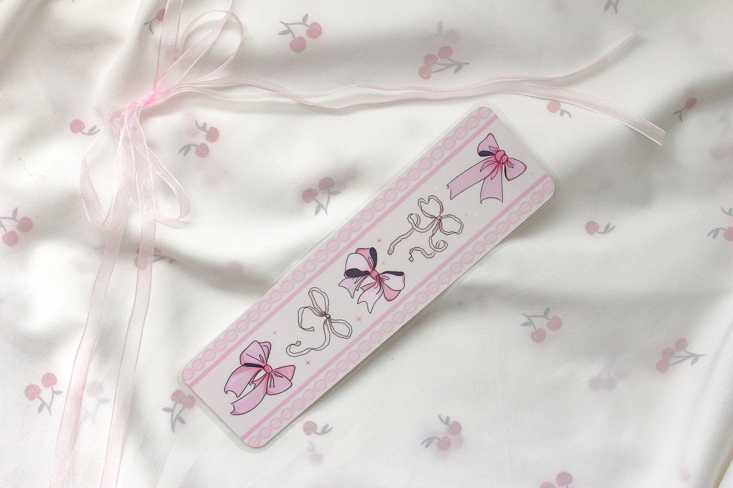 Coquette Bows Laminated Bookmark