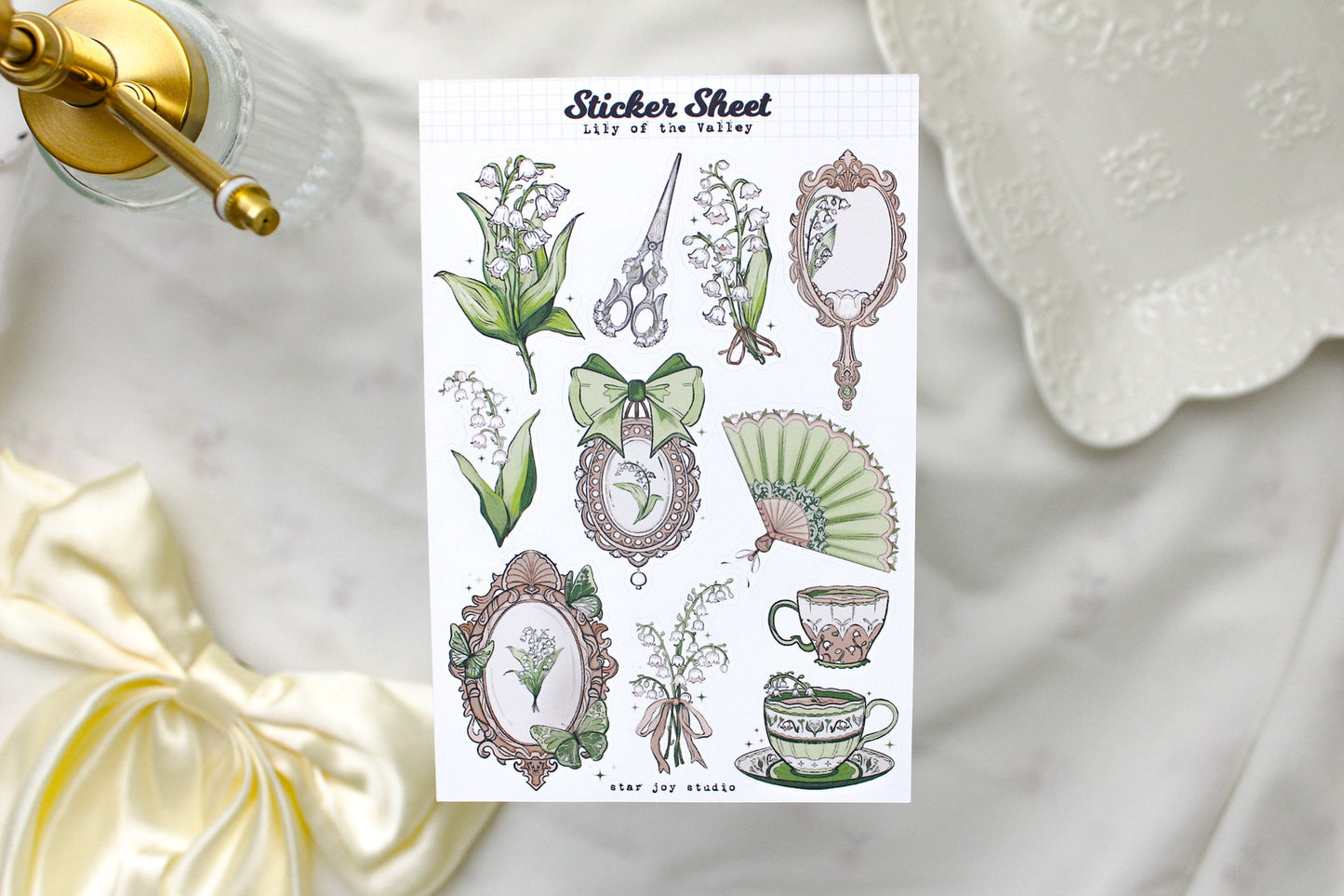 Lily of the Valley Sticker Sheet