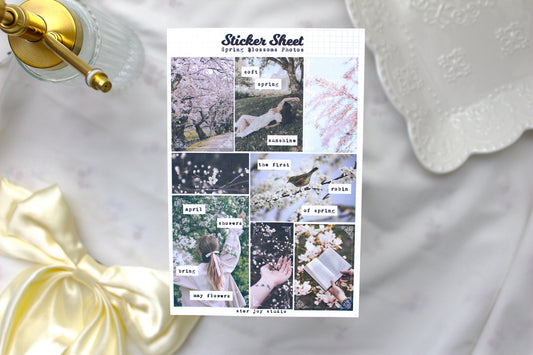 Spring Blossoms Photo Sticker Sheet