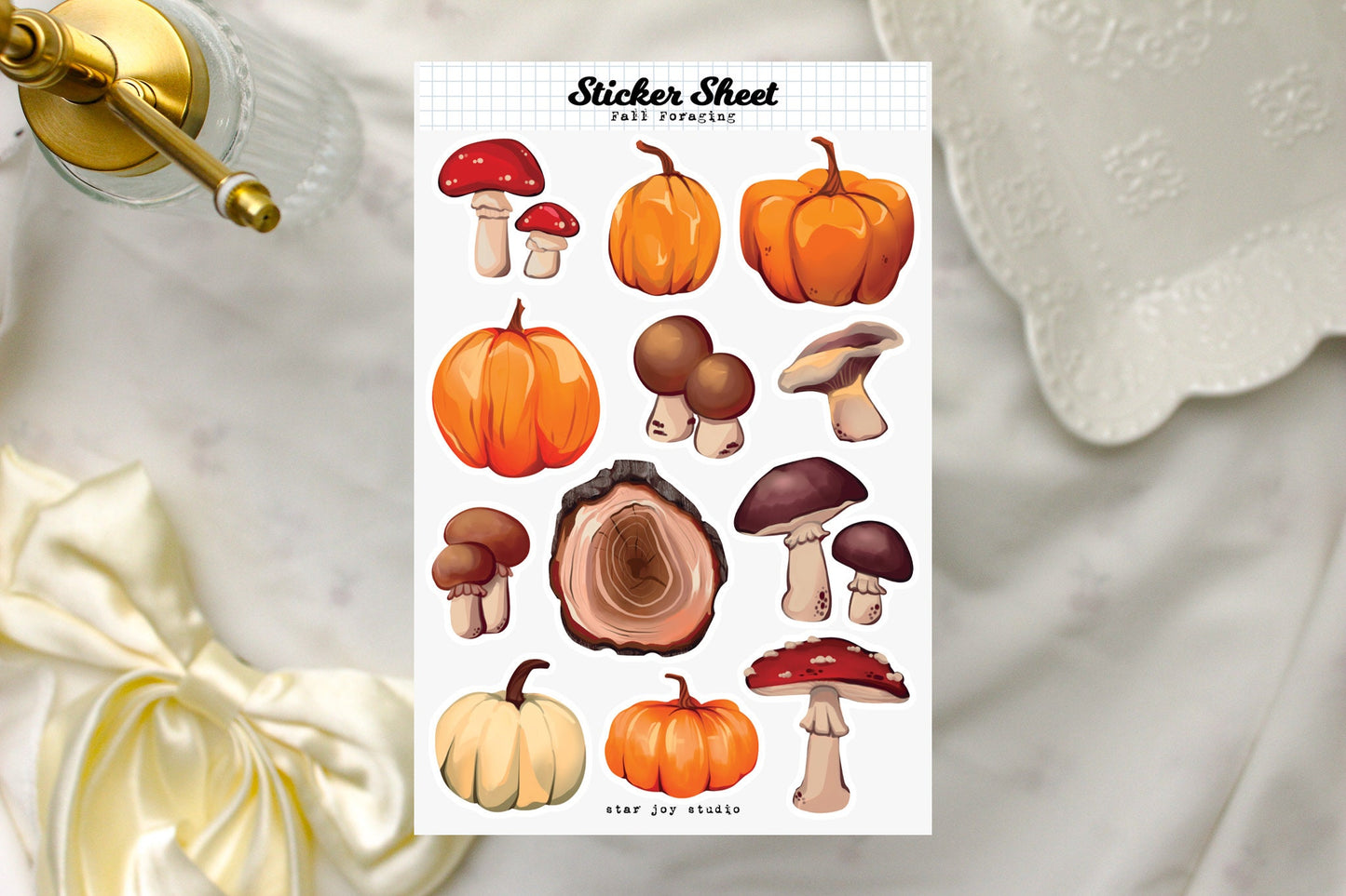 Fall Foraging Sticker Sheet