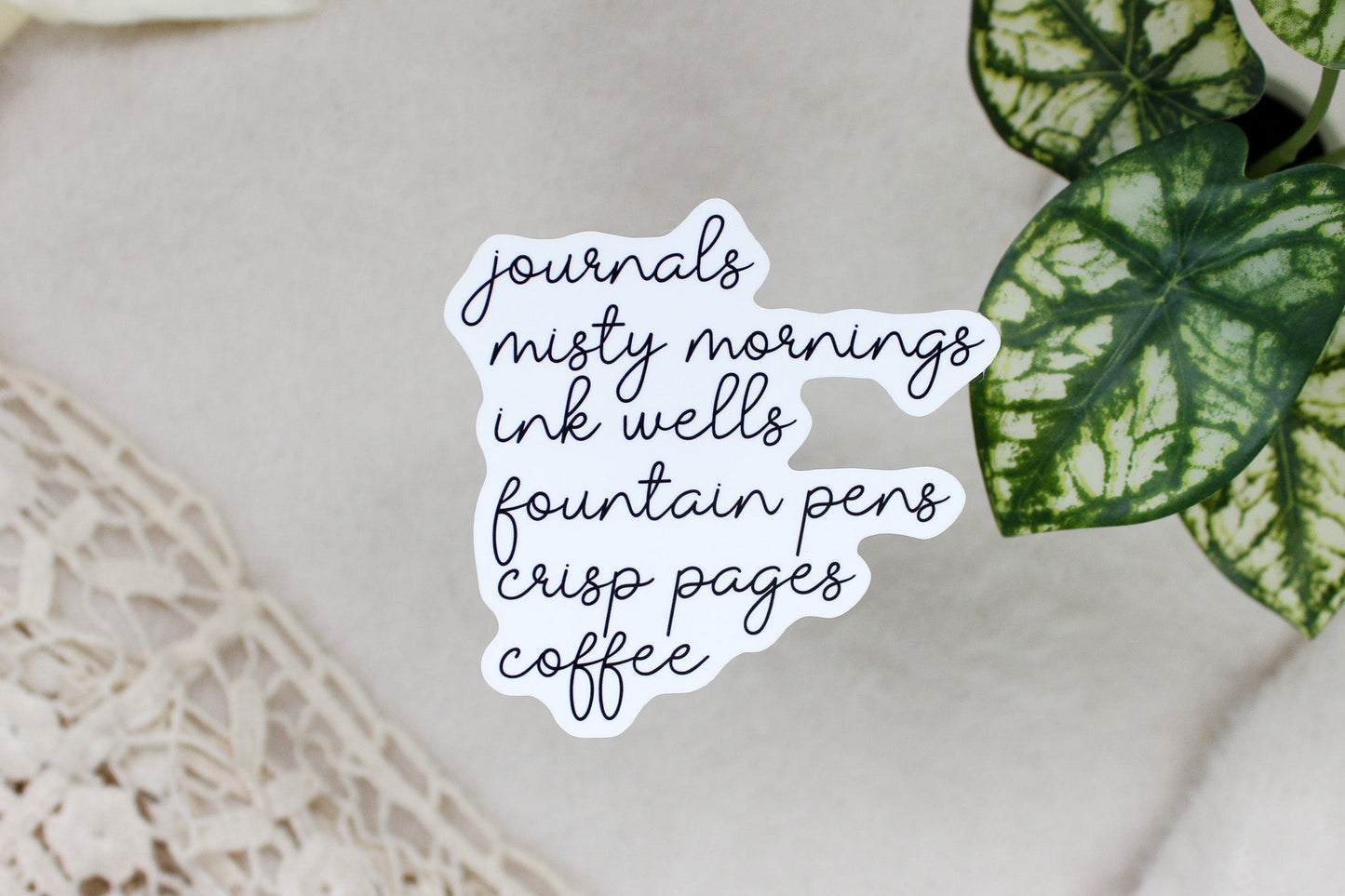 Journals & Misty Mornings Sticker Flake