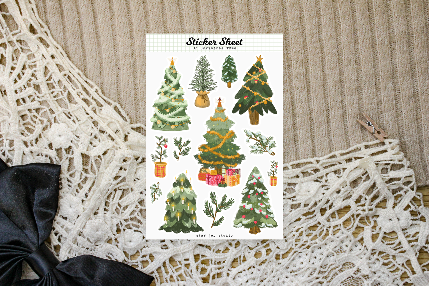 Oh Christmas Tree Sticker Sheet