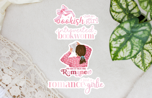 Romance Reader Sticker Pack