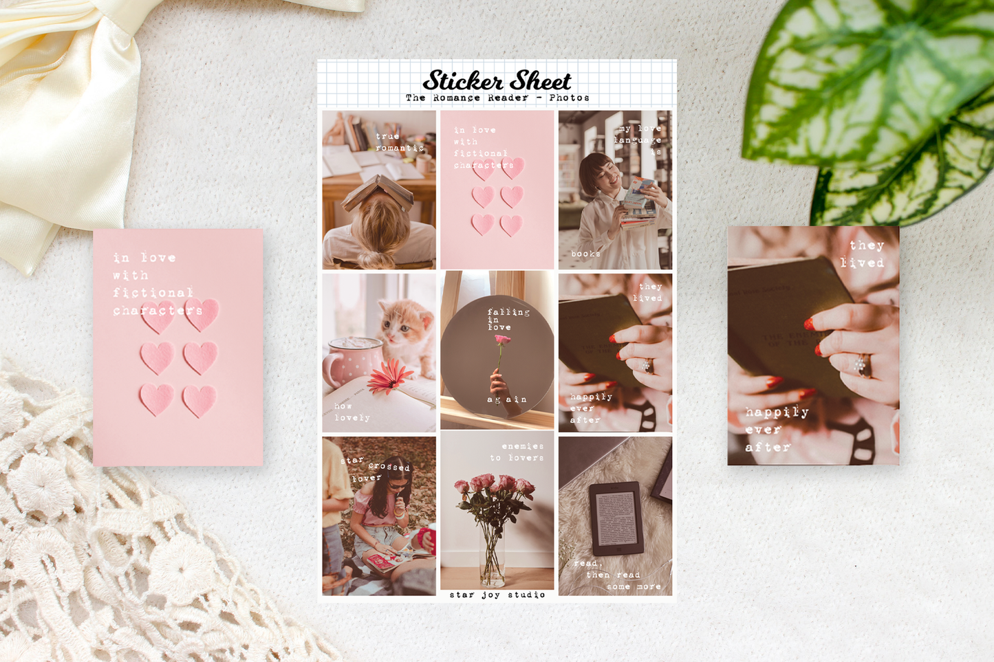 The Romance Reader Photo Sticker Sheet