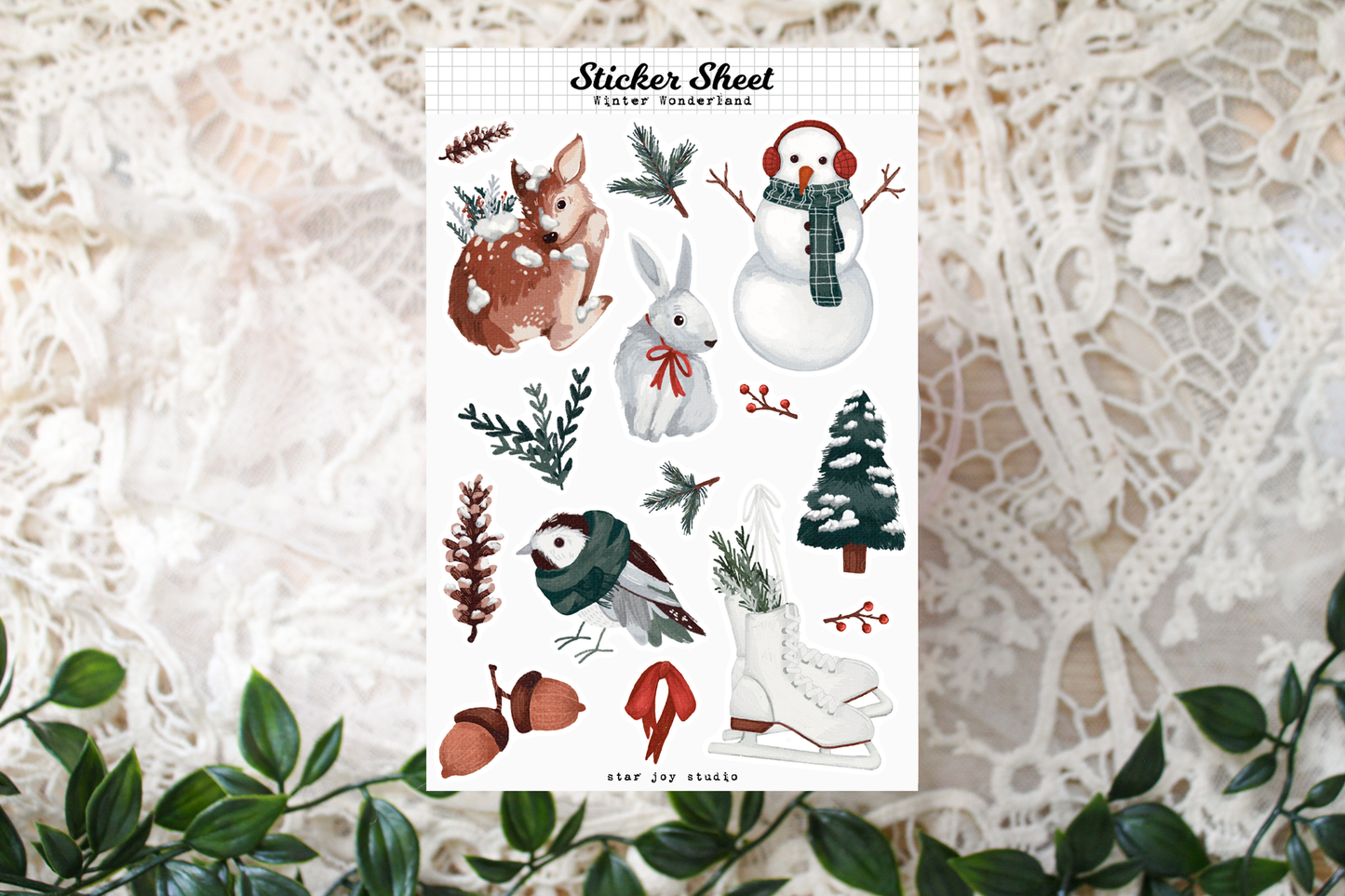 Winter Wonderland Sticker Sheet