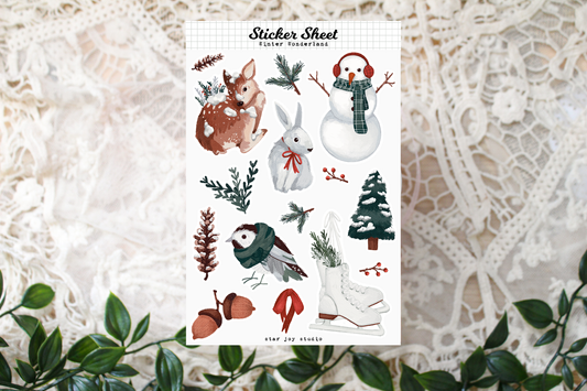 Winter Wonderland Sticker Sheet