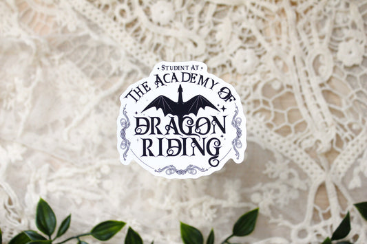 Dragon Riding Academy Die Cut Sticker